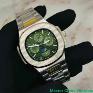 Patek Philippe Nautilus Moonphase Green Dial Watch
