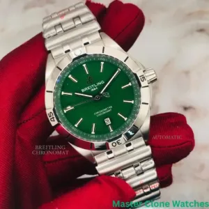 Breitling Chronomat Automatic GMT 40 Green Dial Mens Watch