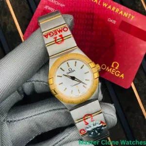 Omega Silver Yellow Gold Stainless Steel Constellation