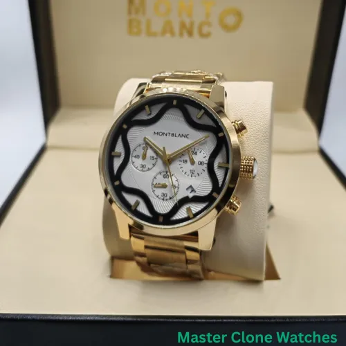 Mont Blanc Gold Dial Watch