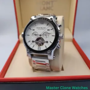Montblanc Chronograph Silver White Dial