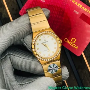 Omega Constellation Quartz 28Mm White Gold