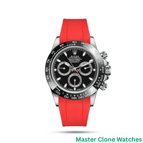 Rolex Daytona Red Rubber Strap Watch