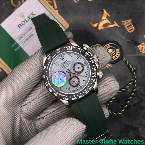 Rolex Daytona Blue Rubber Strap Watch