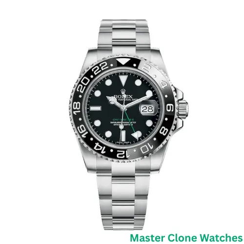 Rolex GMT Master II Black Dial Stainless Steel Watch